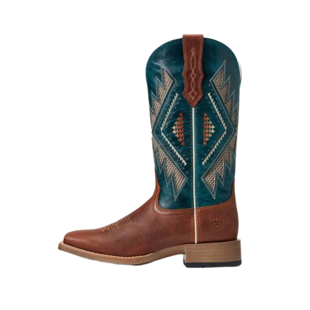 Ariat Women's Sienna Black Square Toe Brown Boots