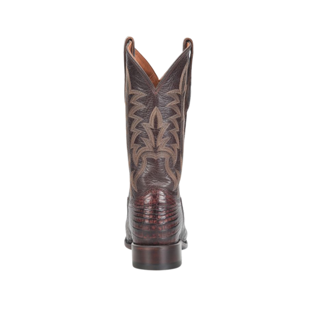 Justin Men's Panama 12 Caiman Chocolate Boots