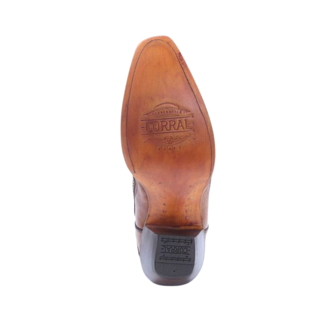 Corral Women's Embroidered Snip Brown Boots