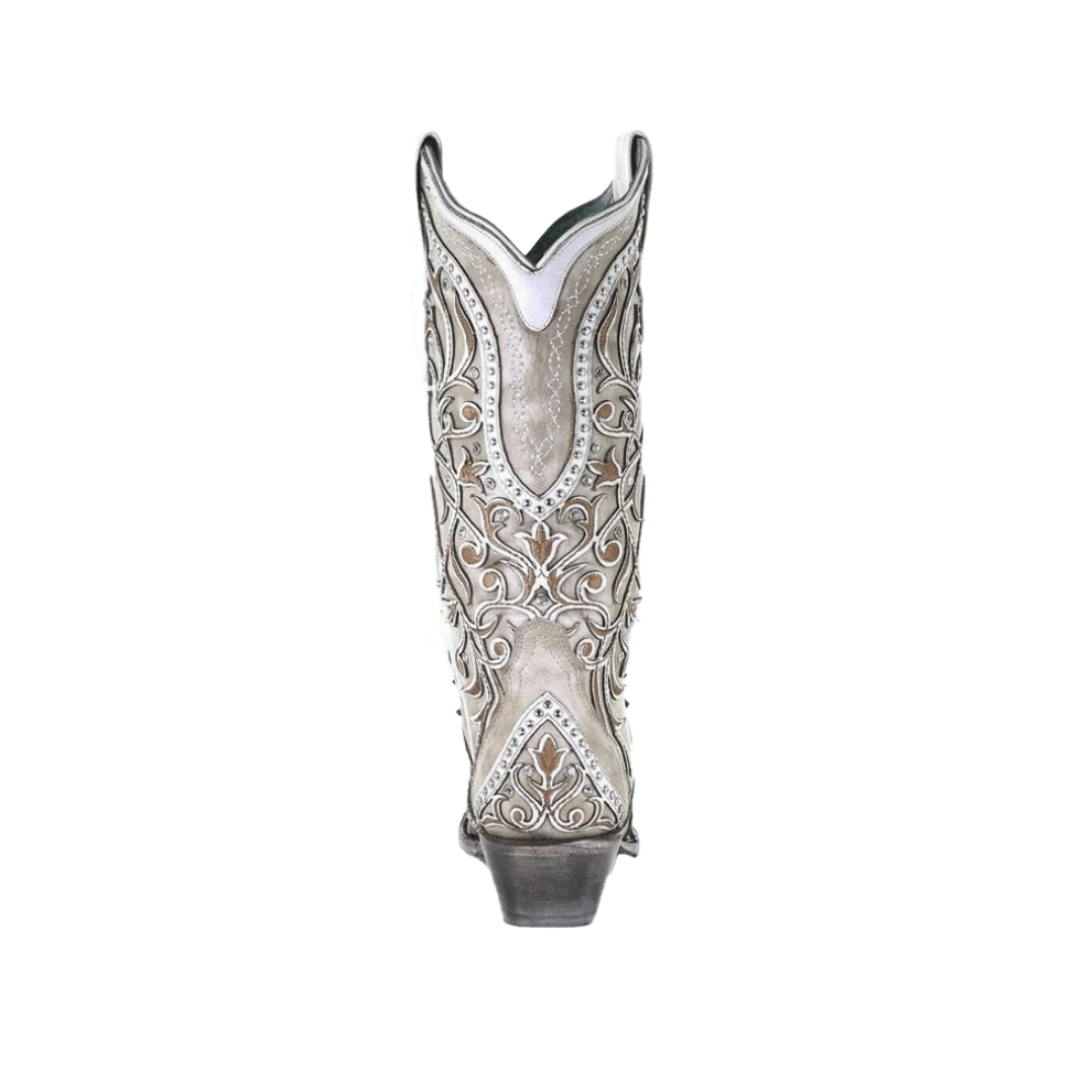 Corral Women's Overlay Embroidered White Boots