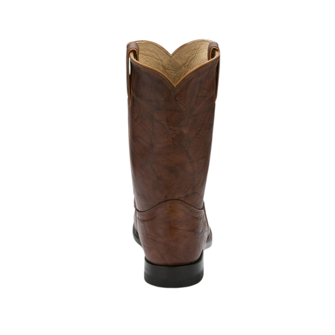 Justin Men's Jackson Chestnut Roper Brown Boots