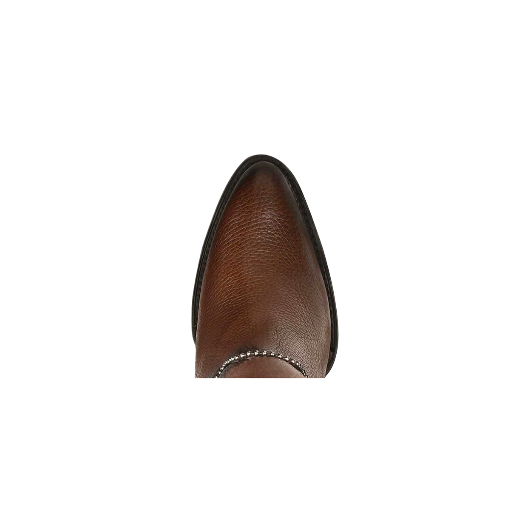 Cuadra Women's Handmade Fringed Brown Leather Western Boot