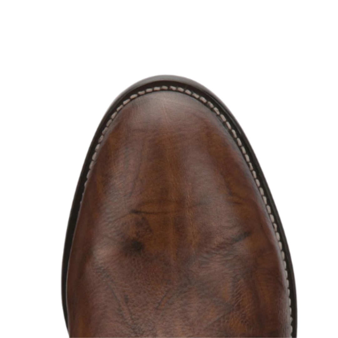 Justin Men's Jackson Chestnut Roper Brown Boots