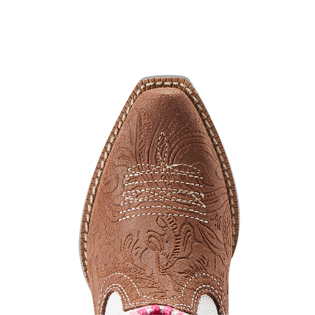 Ariat Youth Girl's Heritage Star Easy Western Brown Boots