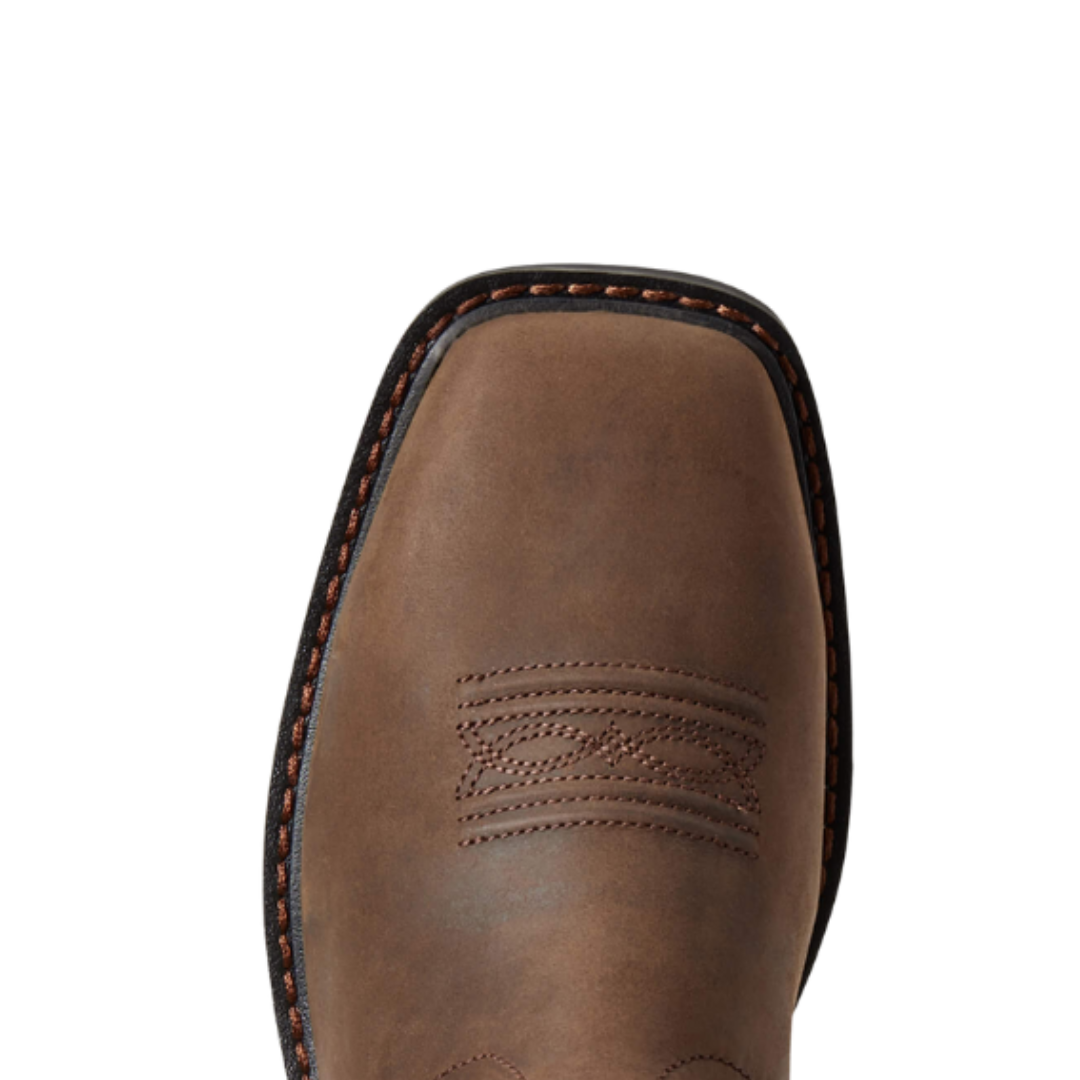 Ariat Women's Krista Waterproof Steel Toe Work Dark Brown Boots