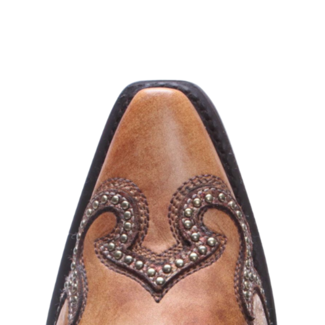 Corral Women's Embroidered Snip Brown Boots