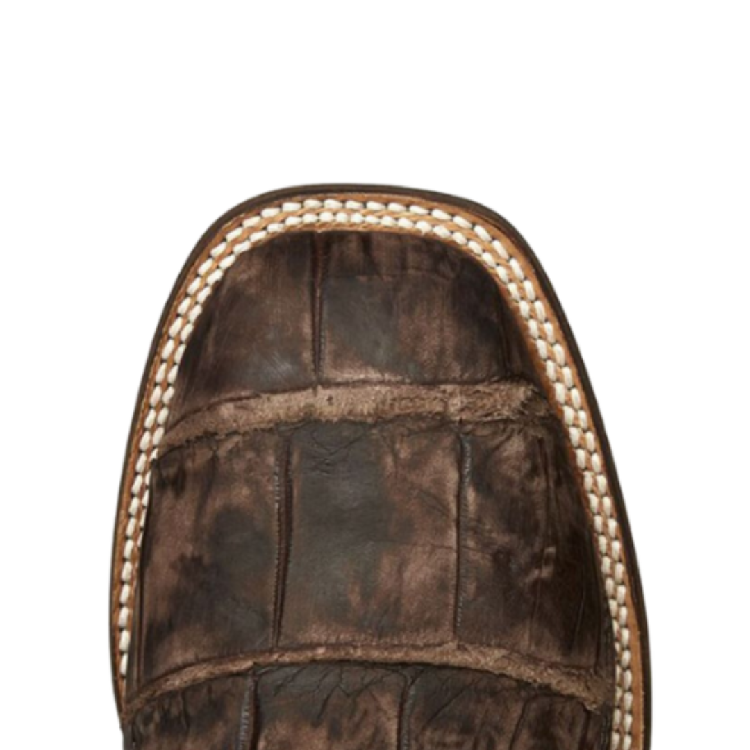 Lucchese Men’s Malcolm Giant Gator Chocolate Brown Boots