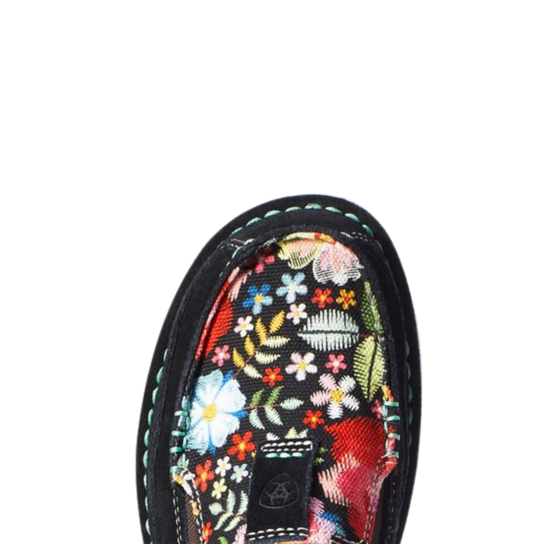 Ariat Women's Cruiser Floral Suede Black Shoes