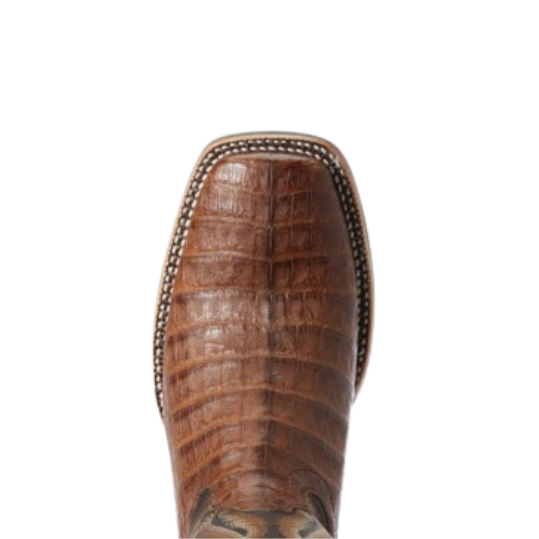 Ariat Men's Double Down Caiman Belly Exotic Brown Boots