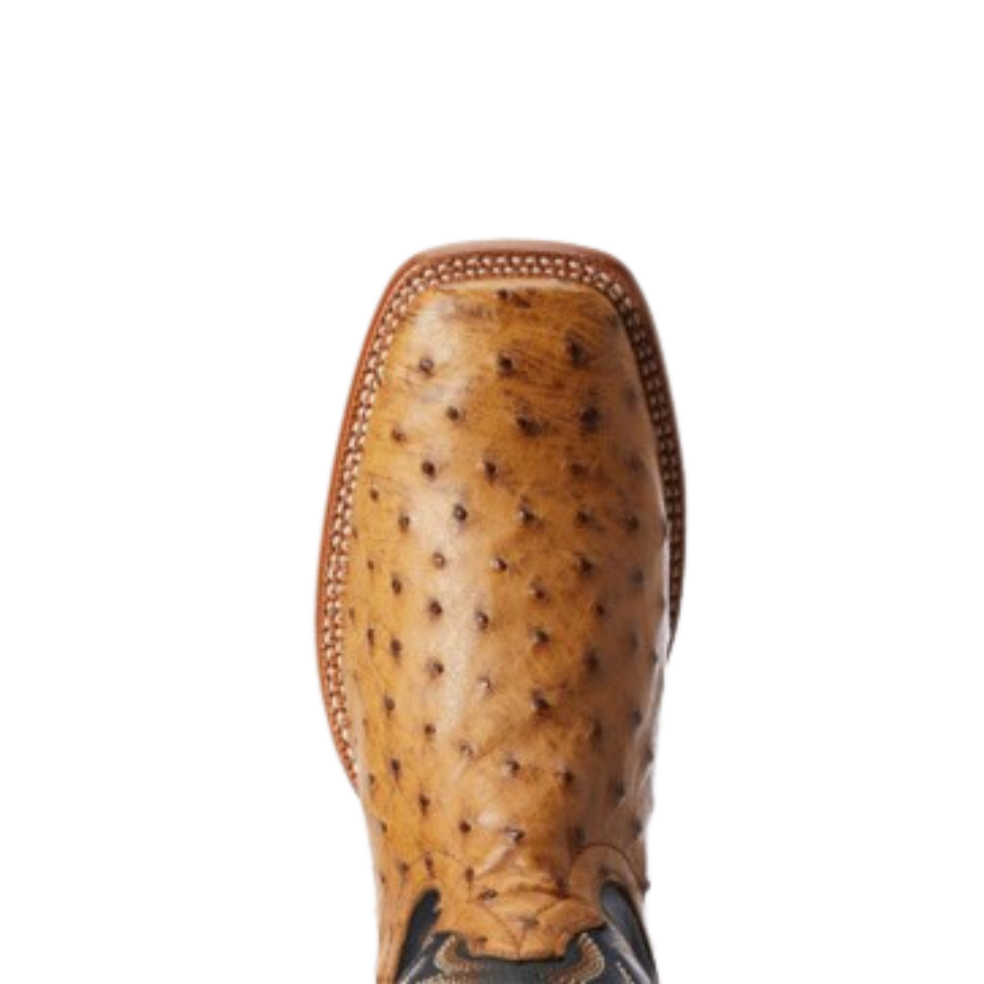 Ariat Men's Full Ostrich Gallup Exotic Tan Boots