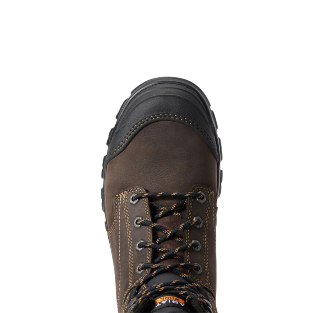 Ariat Men's Treadfast 6 Waterproof Steel Brown Boots