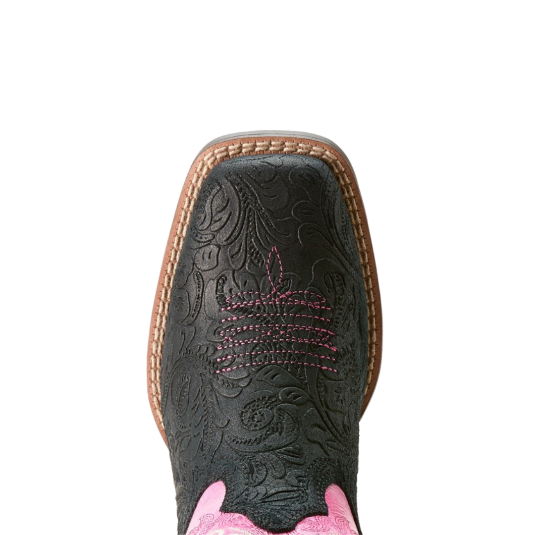 Ariat Youth Girl's Outrider Western Painted Peony Pink Boots