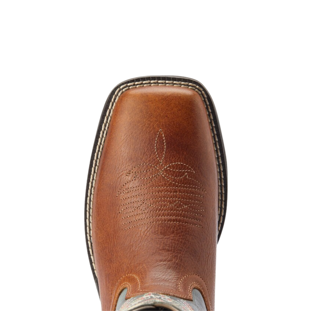 Ariat Women's Delilah Square Toe Teal River Brown Boots
