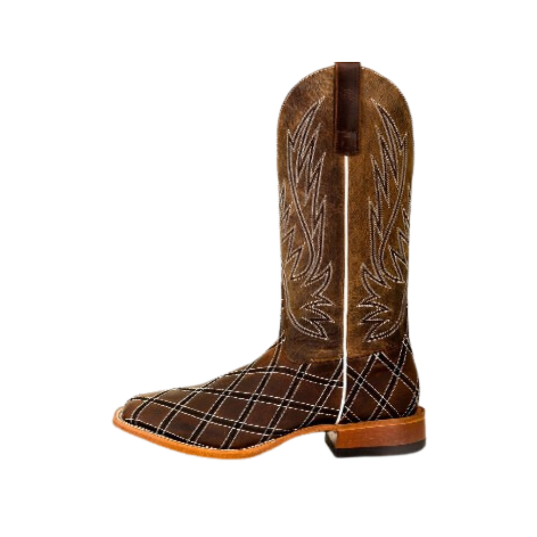 Anderson Bean Men's Sabotage Patchwork Brown Boots