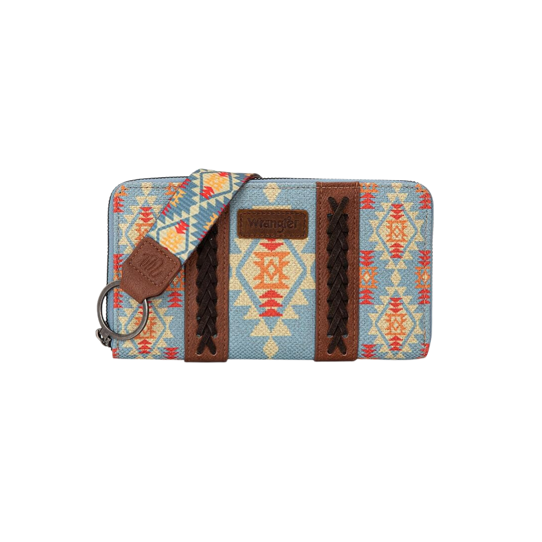 Montana West Women's Southwestern Art Print Brown Wallet