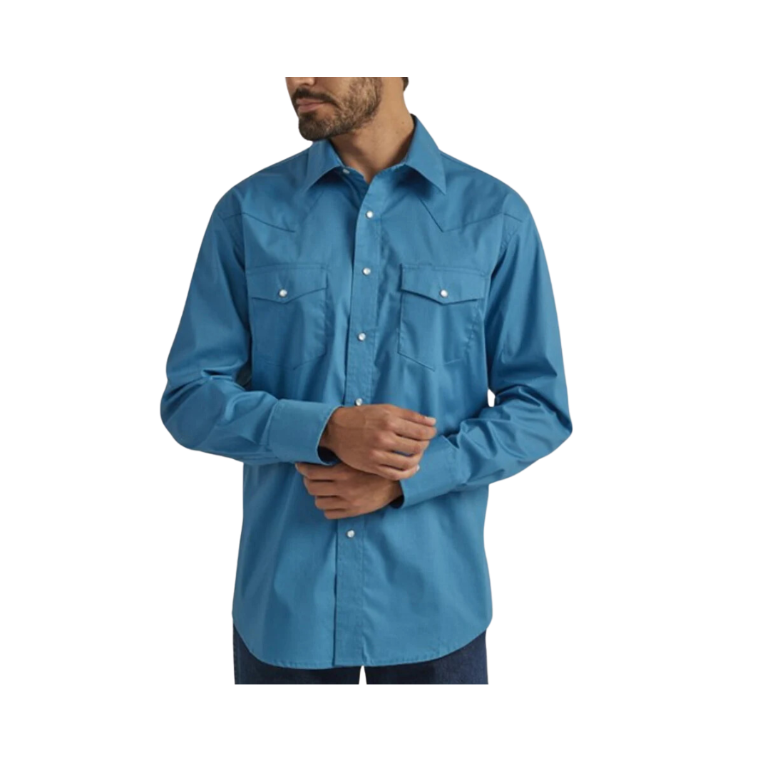 Wrangler Men's Wrinkle Resist Snap Front Shirt
