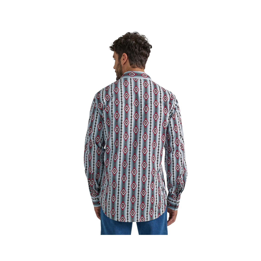 Wrangler Men's Western Checotah Long Sleeve Shirt