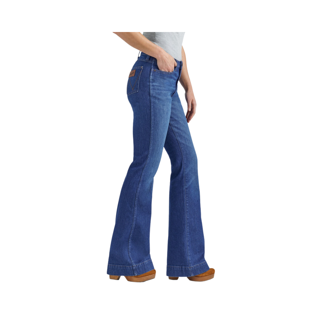 Wrangler Ladies Retro Bauler Trouser High Rise Jeans