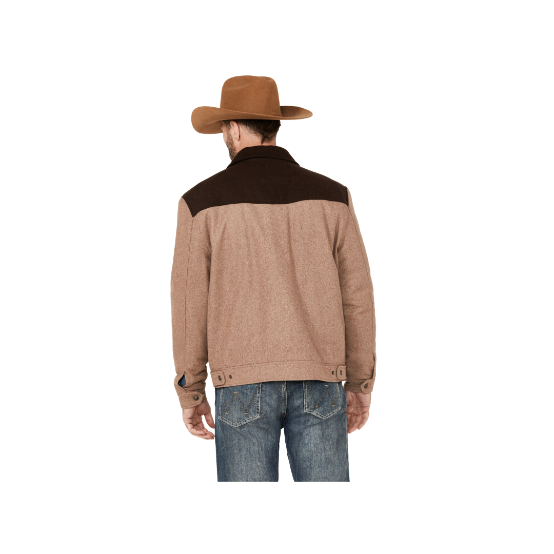 Cripple Creek Men's Yellowstone Wool Oatmeal Jacket