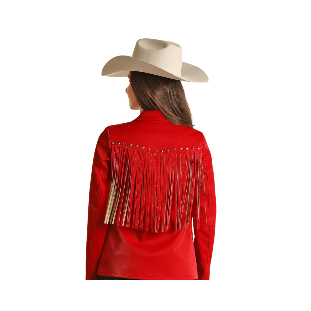 Panhandle Slim Women's Red Fringe Jacket