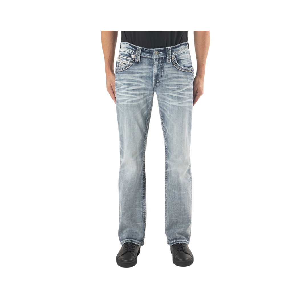 Rock Revival Men s Jael Bootcut Jeans Western Style Quality