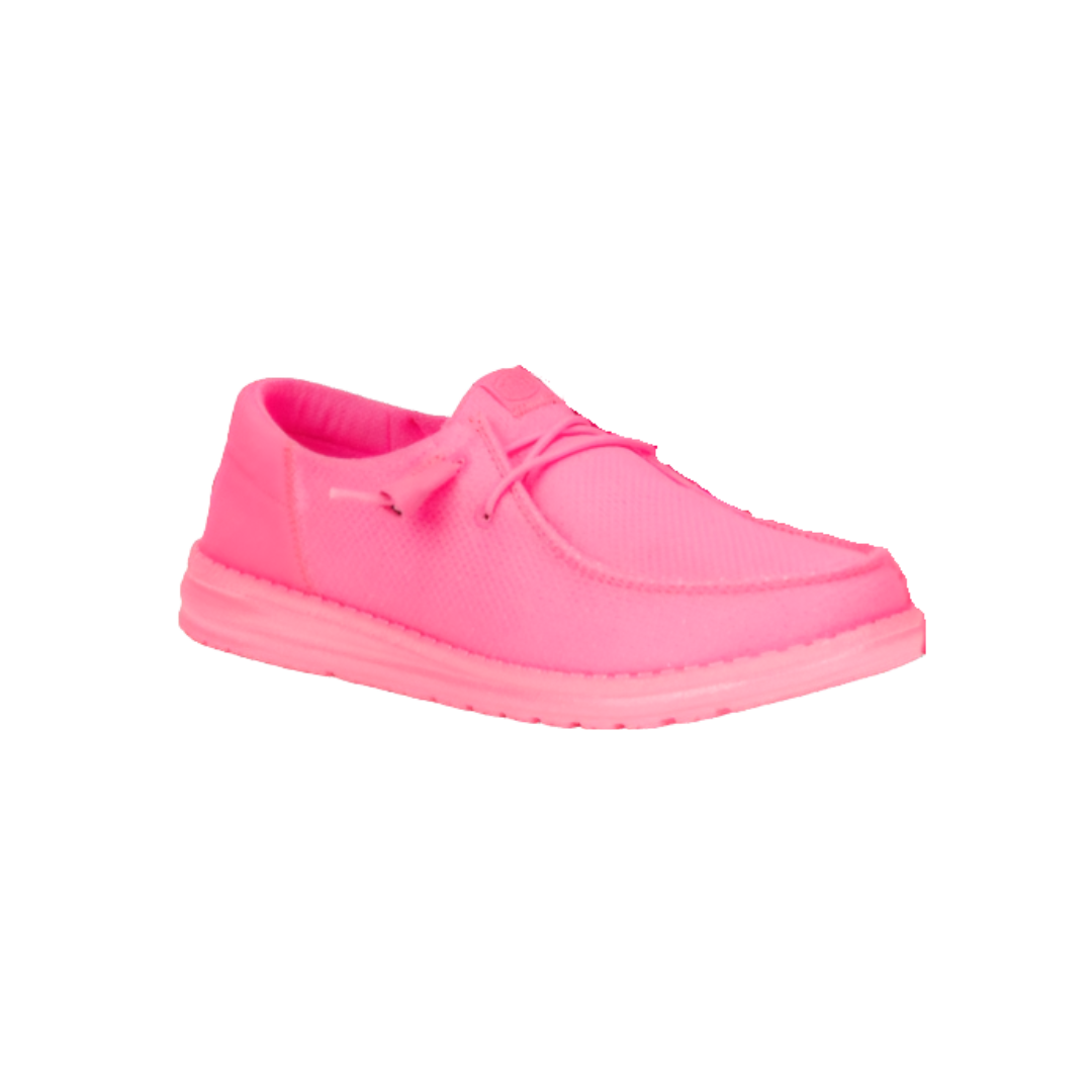 Hey Dude Women's Wendy Funk Mono Sparkle Pink Shoes