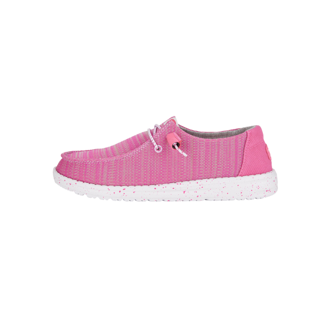 Hey Dude Women's Wendy Sport Mesh Bright Pink Shoes
