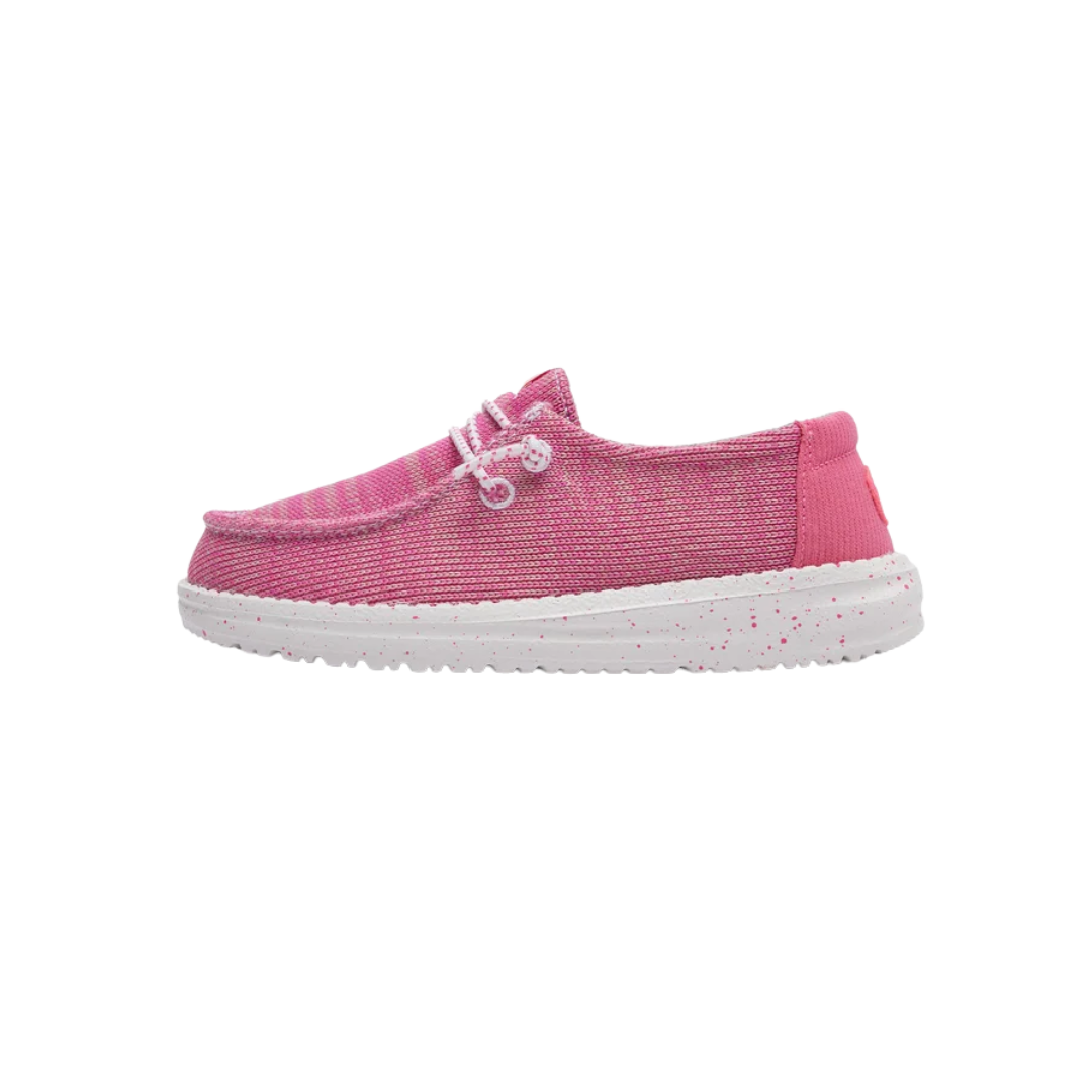 Hey Dude Youth Girl's Wendy Sport Mesh Pink Shoes