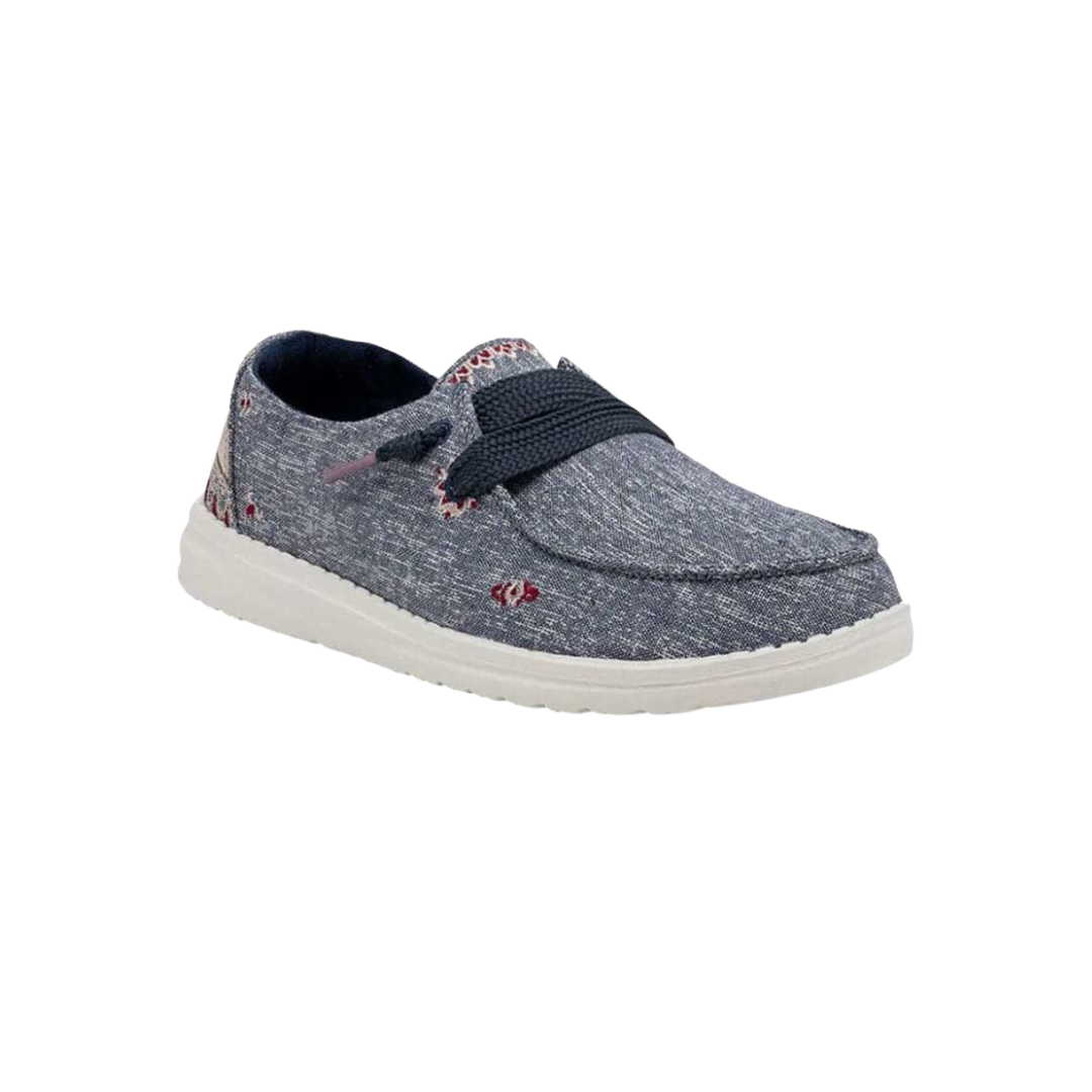 Hey Dude Women's Wendy Flora Iris Blue Shoes