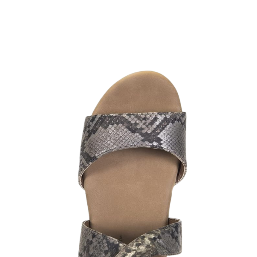 Corkys Women's Footwear Fay Taupe Snake Grey Sandals