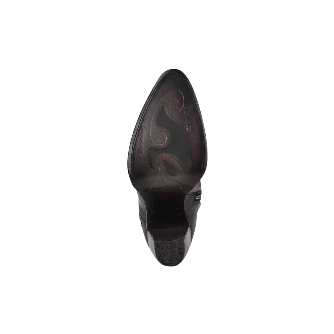 Cuadra Women's Artisan Embroidered Bootie Black Brown Boots
