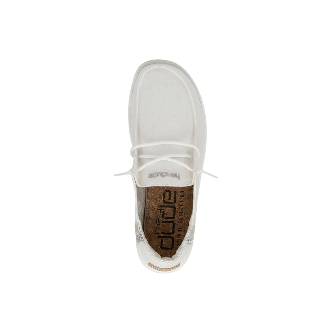 Hey Dude Women's Wendy Linen White Shoes