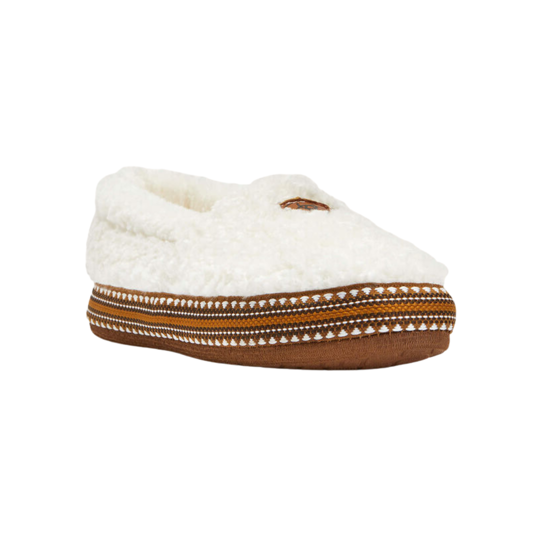 Ariat Women's Snuggle White Slipper