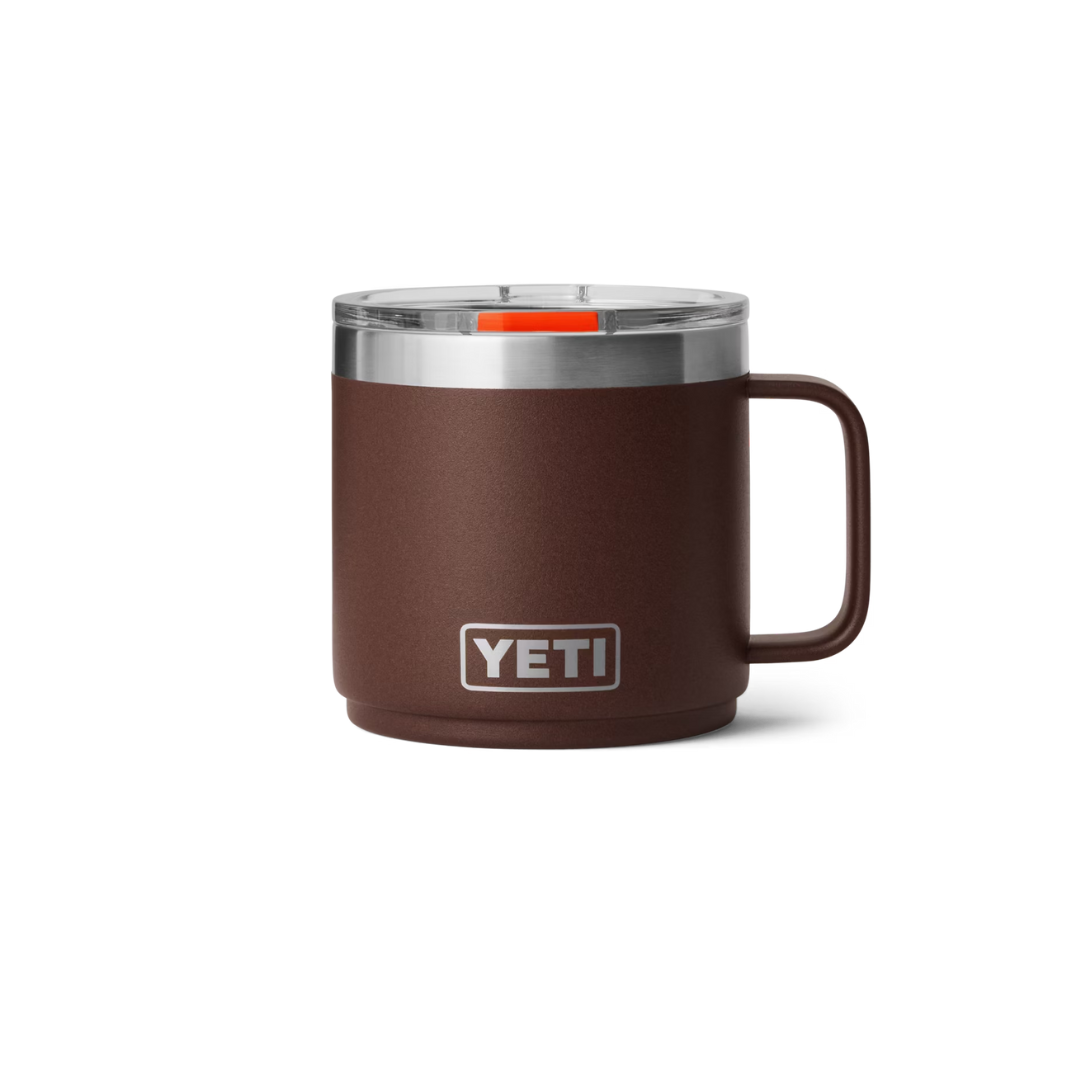 Yeti Rambler 14oz Wetlands Brown Stackable Mug