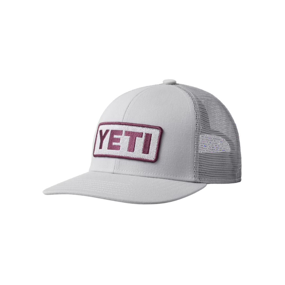Authentic Yeti Men's Logo Badge Pro Trucker Grey Cap