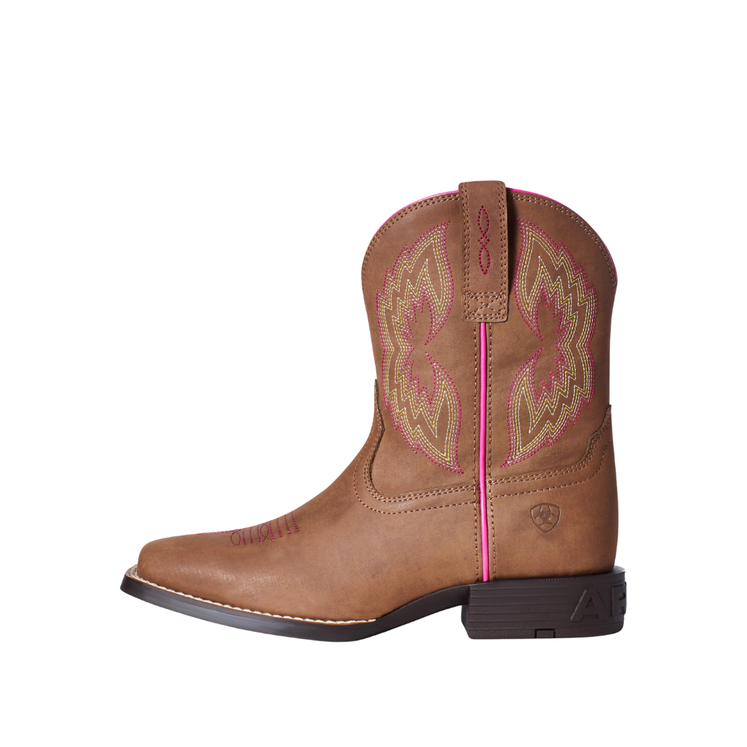Ariat Youth Girl's Dash Western Brown Boots
