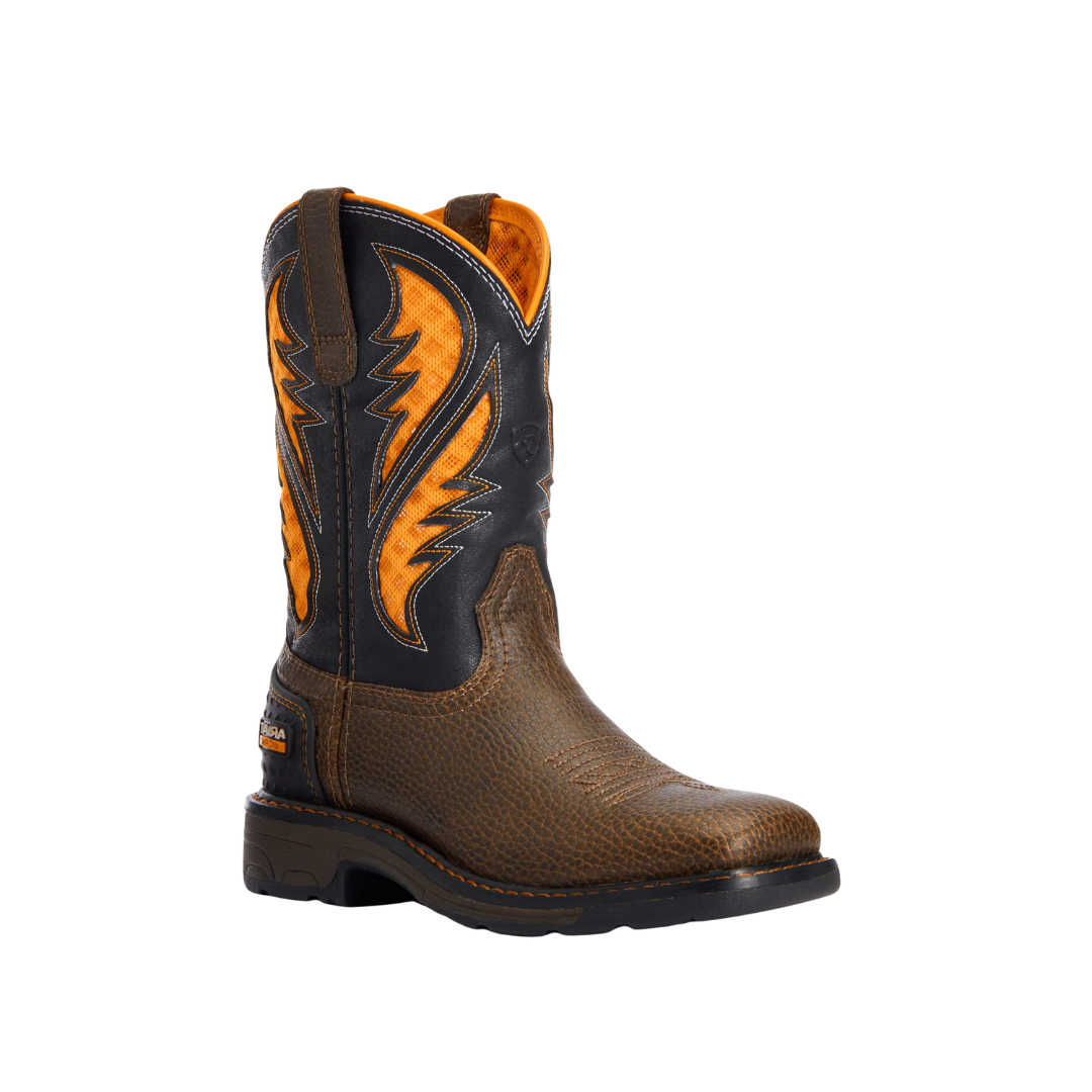 Ariat Youth Boy's VentTek Cocoa Brown Work Boots