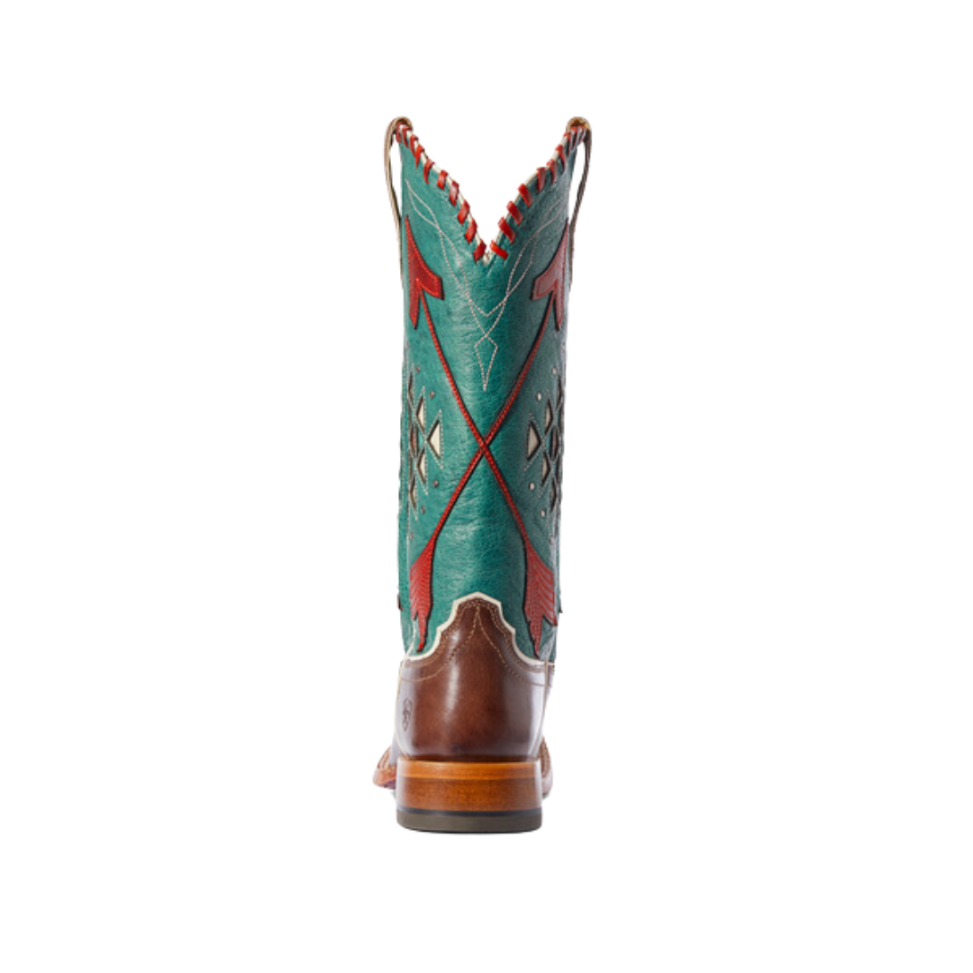 Ariat Women's Arroyo Teal Roper Rustic Brown Boots
