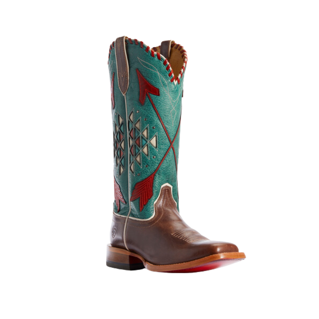 Ariat Women's Arroyo Teal Roper Rustic Brown Boots