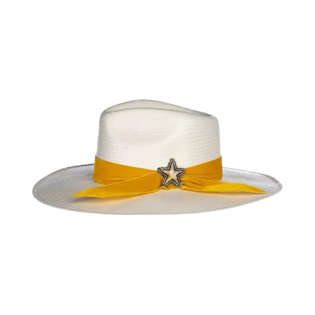 Charlie 1 Horse Women's Lone Star Love Natural Straw White Hat