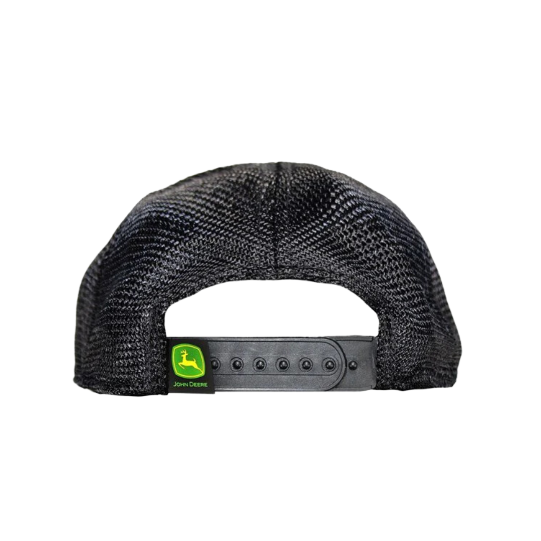 John Deere Youth Boy's Rubber Tractor Grey Cap