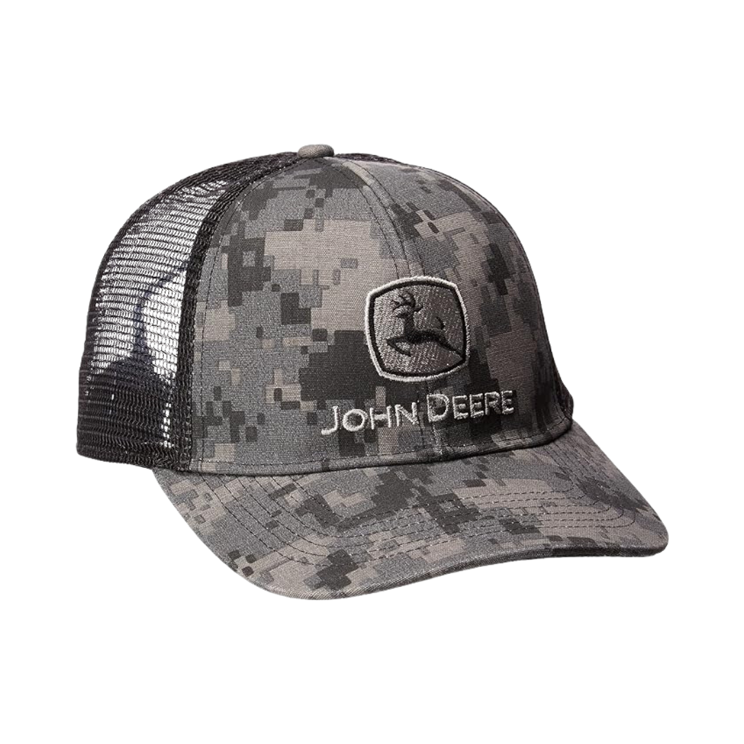 John Deere Camo Mesh Grey Cap