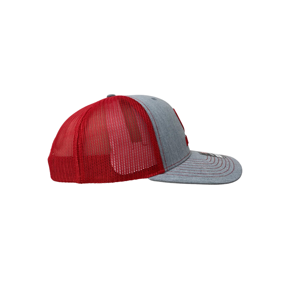 Ariat Richardson 112 Grey & Red Logo Mesh Cap
