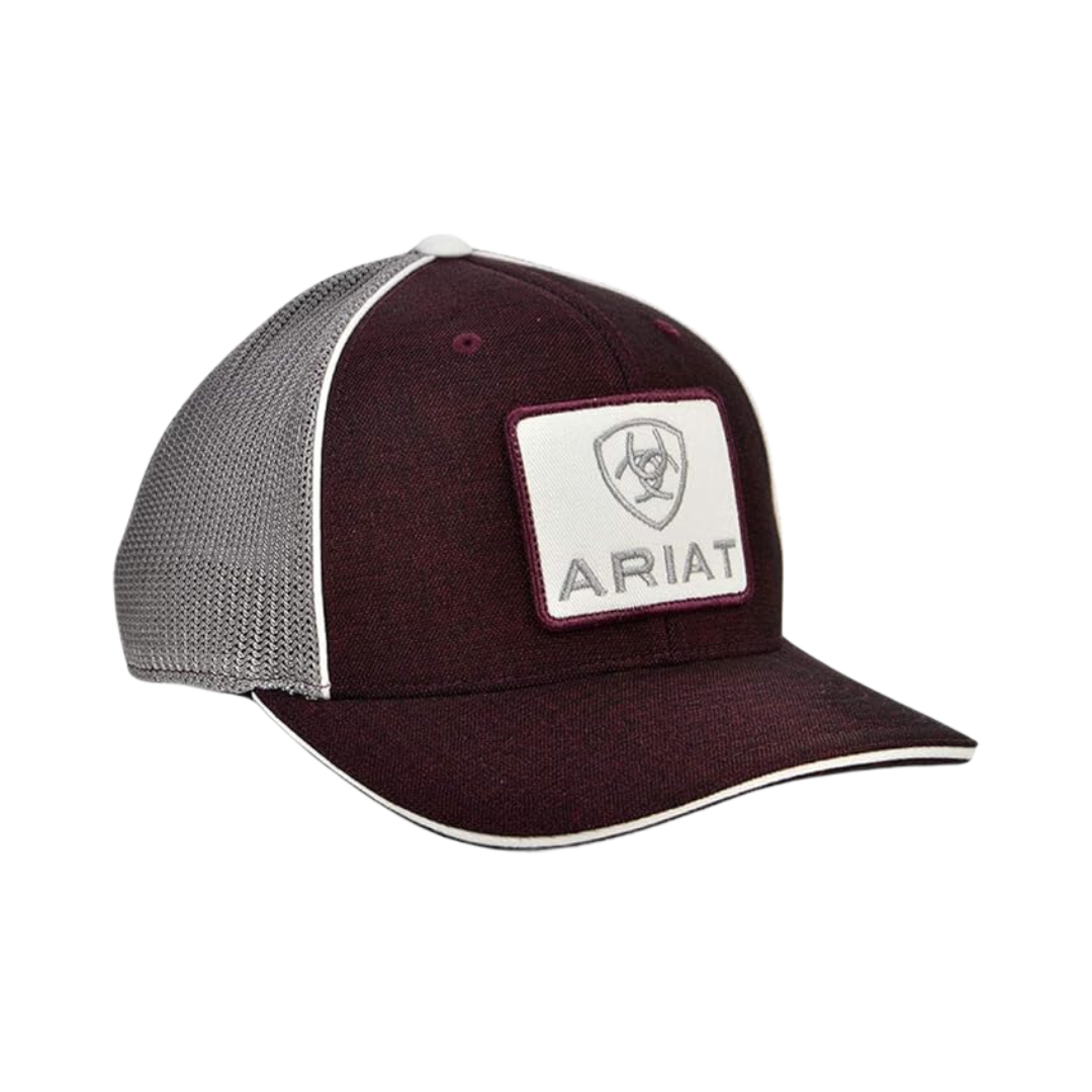 Ariat Red Trucker Mesh Logo Patch Cap