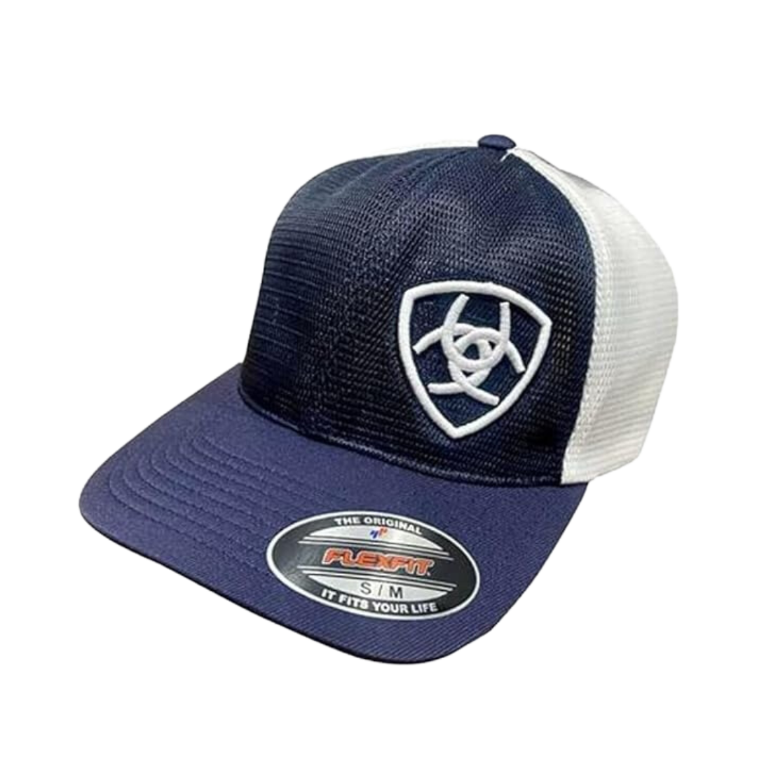 Ariat Flex Fit 360 Blue Shield Logo Cap