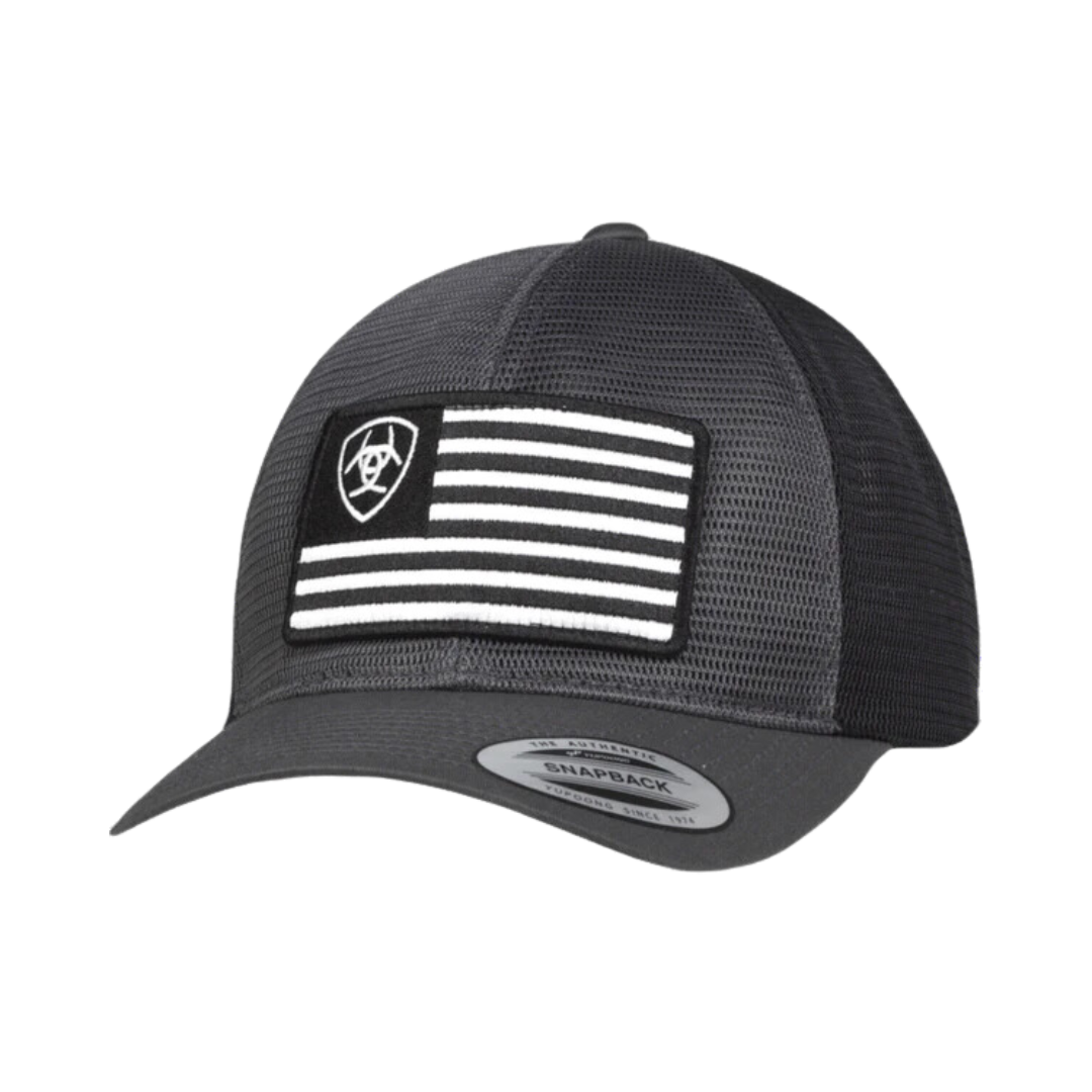 Ariat Charcoal Mesh Shield US Flag Cap