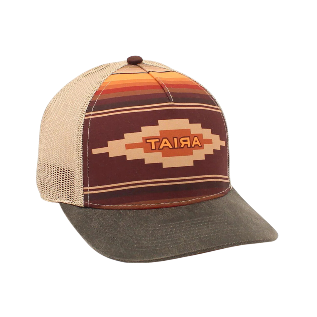 Ariat Women's Aztec Design Brown Mesh Cap