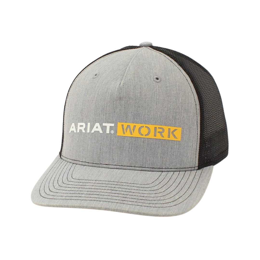 Ariat Grey Mesh Work Patch Cap