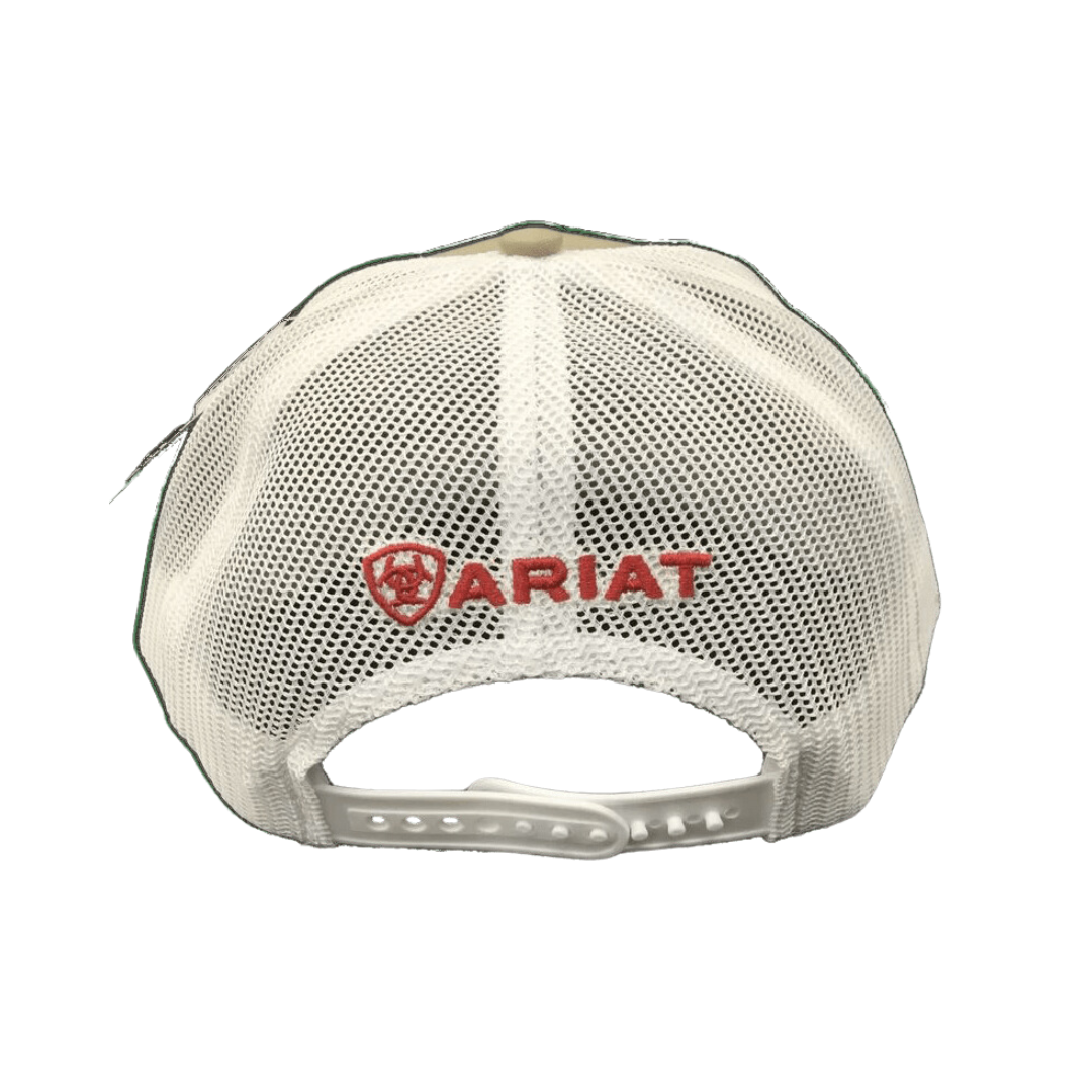 Ariat Brown Oil Rig Usa Flag Mesh Cap