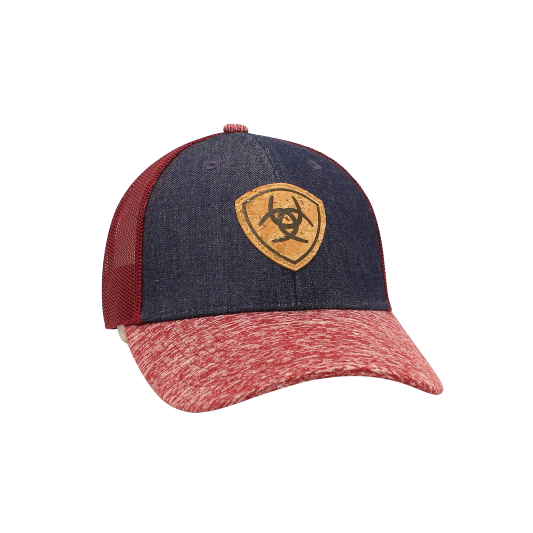 Ariat Blue Denim Cork Patch Mesh Cap